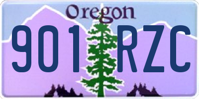 OR license plate 901RZC