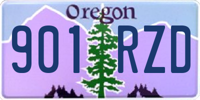 OR license plate 901RZD