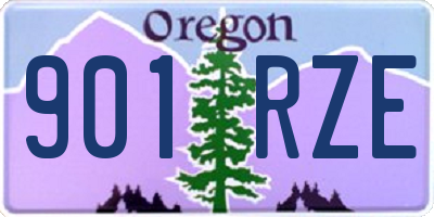 OR license plate 901RZE