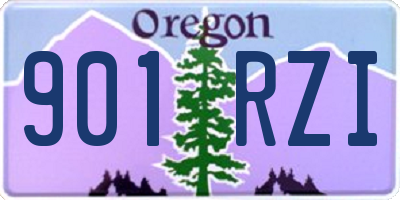 OR license plate 901RZI