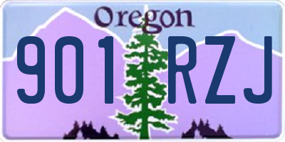 OR license plate 901RZJ