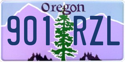 OR license plate 901RZL