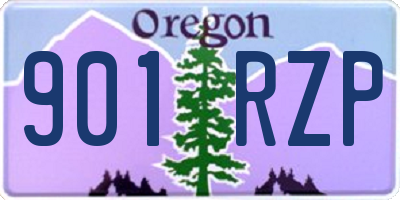 OR license plate 901RZP