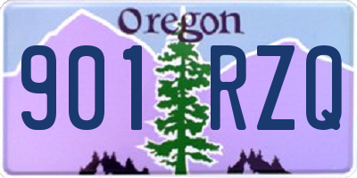 OR license plate 901RZQ