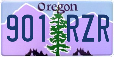 OR license plate 901RZR