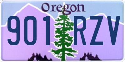 OR license plate 901RZV