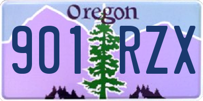 OR license plate 901RZX