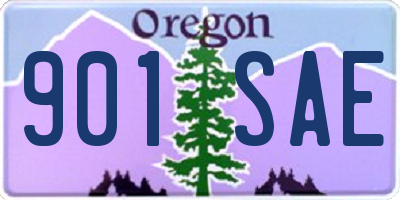 OR license plate 901SAE