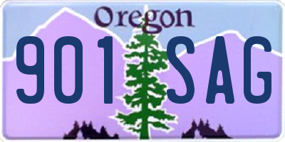 OR license plate 901SAG