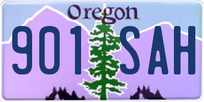 OR license plate 901SAH