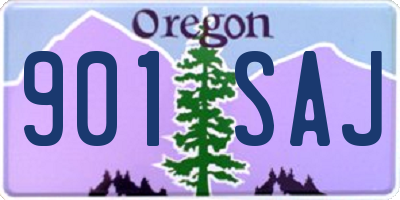 OR license plate 901SAJ