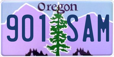 OR license plate 901SAM