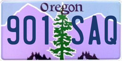 OR license plate 901SAQ