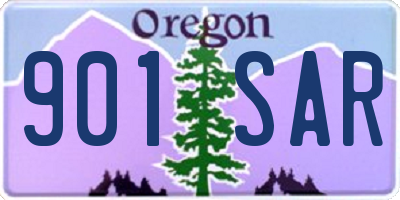 OR license plate 901SAR