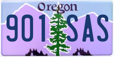 OR license plate 901SAS