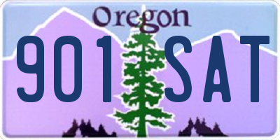 OR license plate 901SAT