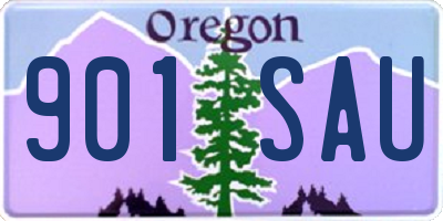 OR license plate 901SAU