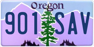 OR license plate 901SAV