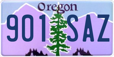 OR license plate 901SAZ