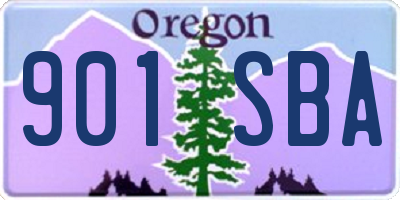 OR license plate 901SBA
