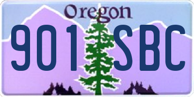 OR license plate 901SBC
