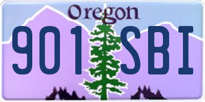 OR license plate 901SBI