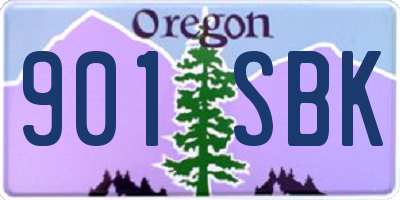 OR license plate 901SBK
