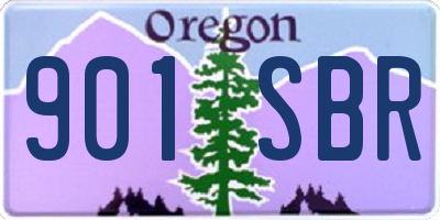 OR license plate 901SBR