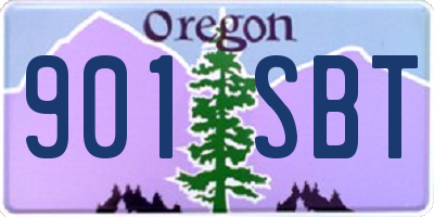 OR license plate 901SBT