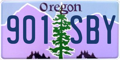 OR license plate 901SBY