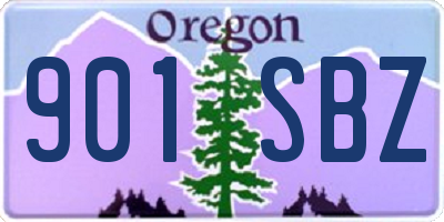 OR license plate 901SBZ