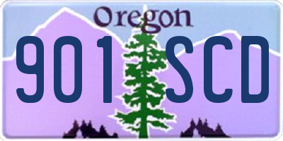 OR license plate 901SCD