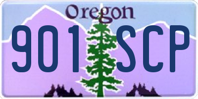 OR license plate 901SCP
