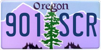 OR license plate 901SCR