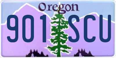 OR license plate 901SCU