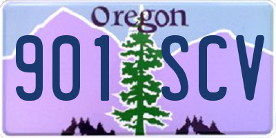 OR license plate 901SCV