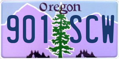 OR license plate 901SCW