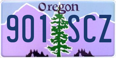 OR license plate 901SCZ