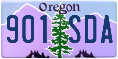 OR license plate 901SDA