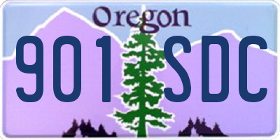 OR license plate 901SDC