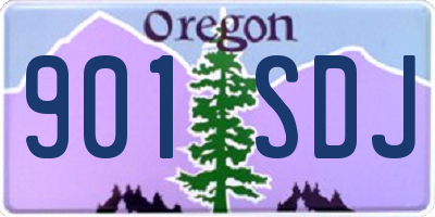 OR license plate 901SDJ