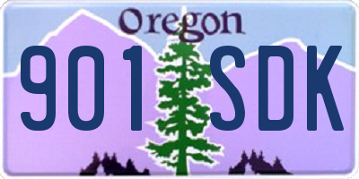 OR license plate 901SDK