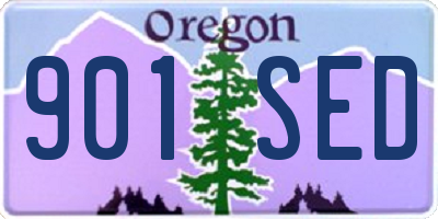 OR license plate 901SED