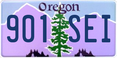 OR license plate 901SEI
