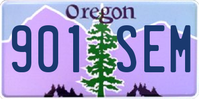 OR license plate 901SEM