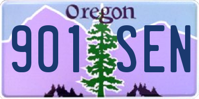 OR license plate 901SEN