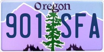 OR license plate 901SFA