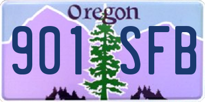 OR license plate 901SFB