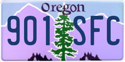 OR license plate 901SFC