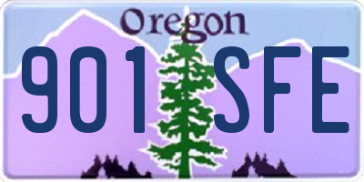 OR license plate 901SFE